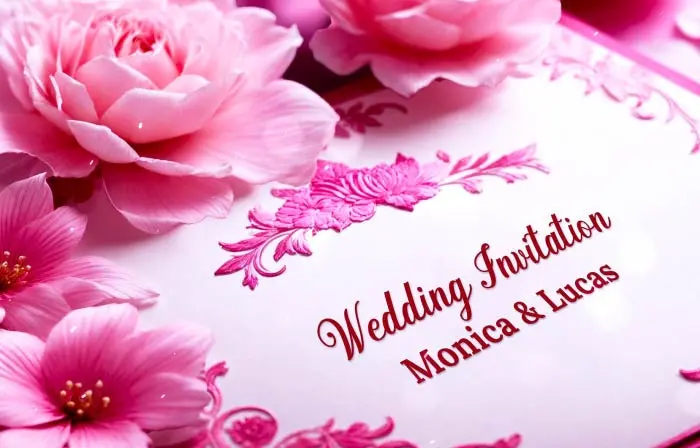 Engaging 3D Floral Wedding Invitation Slideshow